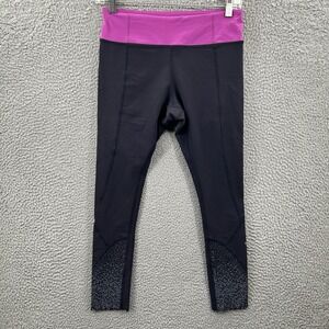 Lululemon Tight Stuff Women 6 Scalloped Leg 24 Inseam Yoga Sweat Wicking Pant
